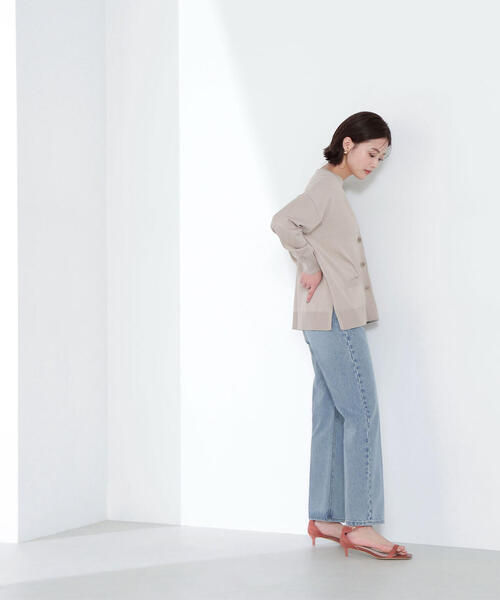 NATURAL BEAUTY BASIC(ナチュラルビューティーベーシック)の「◇ベーシックカーディガン Vネックニット(カーディガン/ボレロ・レディース・ブルー/ベージュ/チャコールグレー・FREE)」の14枚目の写真