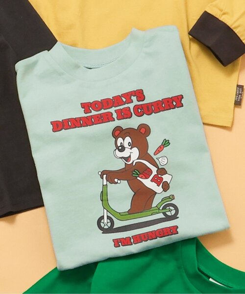 BREEZE（ブリーズ）の「【WEB限定/ジュニア対応】カラバリプリント長袖Tシャツ（Tシャツ/カットソー・キッズ・グリーン/ピンク/ネイビー/パープル/キナリ/オレンジ/チャコール/ミント/アイボリー/サックスブルー/ブラック/イエロー・100/140/90/110/120/130/150）」の7枚目の写真