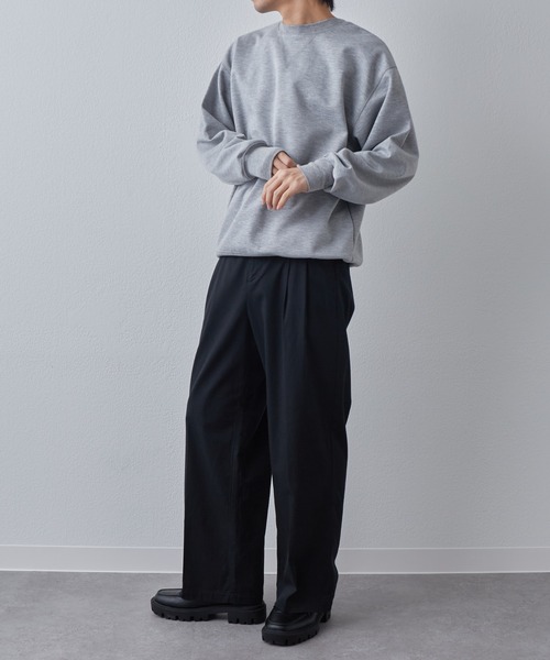 COLONY 2139(コロニートゥーワンスリーナイン)の「綿レーヨン2タックワイドチノパンツ(チノパンツ・メンズ・ブラック/グレイッシュベージュ・MEDIUM/LARGE)」の12枚目の写真