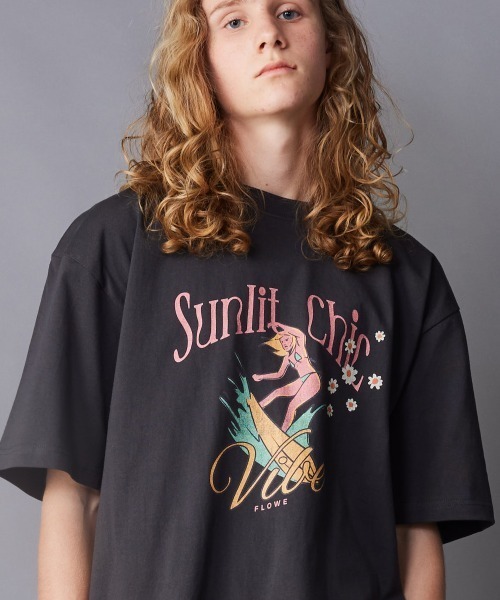 rehacer(レアセル)の「rehacer : Sunlit Vintage Wash T-shirt / サンリット ビンテージ ウオッシュ Tシャツ(Tシャツ/カットソー・メンズ・ピンク/スミクロ/ベージュ・SMALL/MEDIUM/LARGE/X-LARGE)」の2枚目の写真