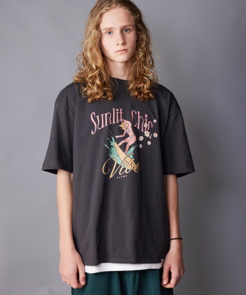 rehacer(レアセル)の「rehacer : Sunlit Vintage Wash T-shirt / サンリット ビンテージ ウオッシュ Tシャツ(Tシャツ/カットソー・メンズ・ピンク/スミクロ/ベージュ・SMALL/MEDIUM/LARGE/X-LARGE)」の4枚目の写真