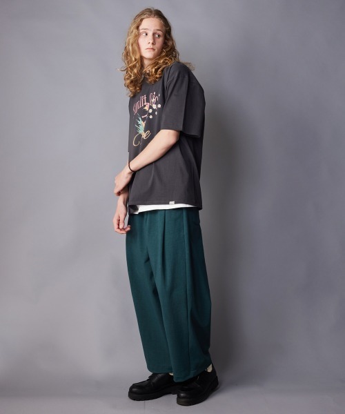 rehacer(レアセル)の「rehacer : Sunlit Vintage Wash T-shirt / サンリット ビンテージ ウオッシュ Tシャツ(Tシャツ/カットソー・メンズ・ピンク/スミクロ/ベージュ・SMALL/MEDIUM/LARGE/X-LARGE)」の8枚目の写真