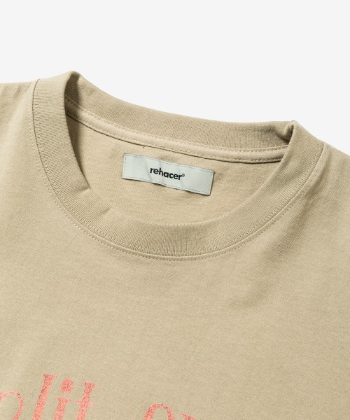 rehacer(レアセル)の「rehacer : Sunlit Vintage Wash T-shirt / サンリット ビンテージ ウオッシュ Tシャツ(Tシャツ/カットソー・メンズ・ピンク/スミクロ/ベージュ・SMALL/MEDIUM/LARGE/X-LARGE)」の19枚目の写真