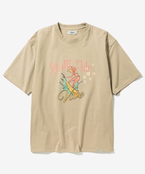 rehacer(レアセル)の「rehacer : Sunlit Vintage Wash T-shirt / サンリット ビンテージ ウオッシュ Tシャツ(Tシャツ/カットソー・メンズ・ピンク/スミクロ/ベージュ・SMALL/MEDIUM/LARGE/X-LARGE)」の17枚目の写真