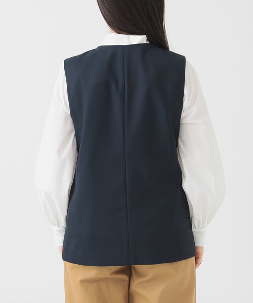 B:MING by BEAMS（ビーミングバイビームス）の「ノーカラージレ（S～M）（ベスト・レディース・グレー/ネイビー・SMALL/MEDIUM）」の10枚目の写真