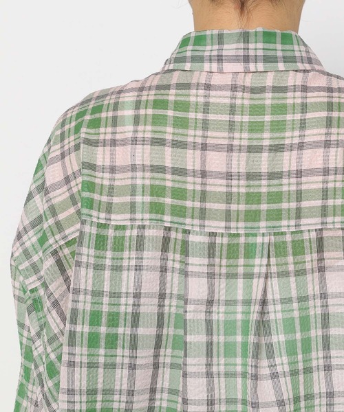 セール】シアーチェックシャツ 325782（シャツ/ブラウス）｜LOWRYS