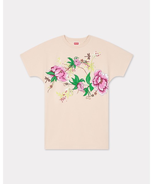KENZO（ケンゾー）の「'KENZO Peonies'  Tシャツ ドレス ウィズ KIMONO スリーブ（ワンピース・レディース・ベージュ系その他・SMALL/X-SMALL）」の6枚目の写真