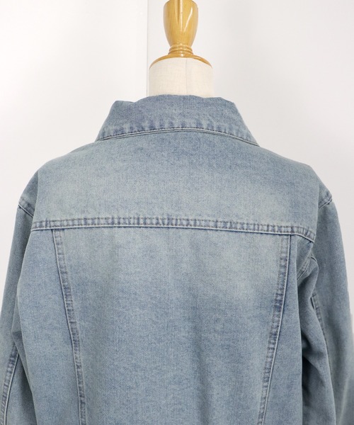 BLUEEAST（ブルーイースト）の「ピコレースデニムジャケット（デニムジャケット・レディース・ブルー・MEDIUM）」の10枚目の写真