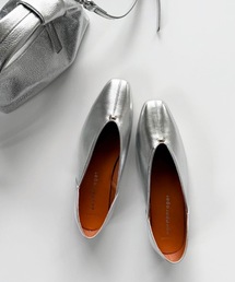 aquagarage | スクエアトゥローヒールパンプス(パンプス)