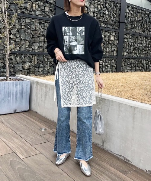 aquagarage（アクアガレージ）の「スクエアトゥローヒールパンプス（パンプス・レディース・シルバー/ブラック/ホワイト/ブラウン系その他2/レオパード・24.0cm/23.5cm/23.0cm/24.5cm/22.5cm/25.0cm）」の12枚目の写真