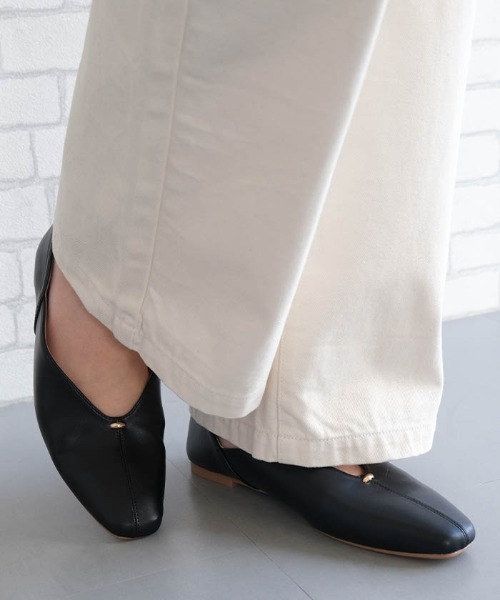 aquagarage（アクアガレージ）の「スクエアトゥローヒールパンプス（パンプス・レディース・シルバー/ブラック/ホワイト/ブラウン系その他2/レオパード・24.0cm/23.5cm/23.0cm/24.5cm/22.5cm/25.0cm）」の6枚目の写真