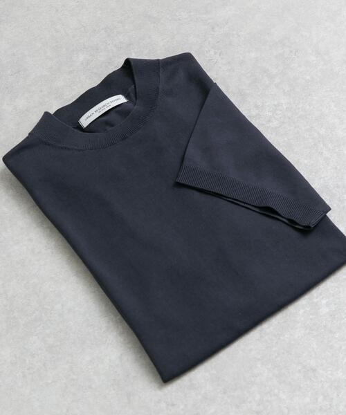 URBAN RESEARCH DOORS（アーバンリサーチドアーズ）の「LIFE STYLE TAILOR　ハイゲージクルーネック半袖ニット（シャツ/ブラウス・メンズ・グリーン/ネイビー/アイボリー/グレー系その他・MEDIUM/LARGE）」の3枚目の写真