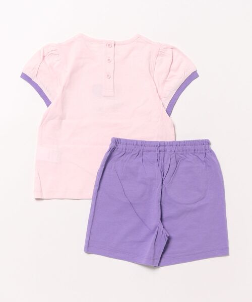 moimoln（モイモルン）の「【セットアップ】チューリップトップス&パンツ（Tシャツ/カットソー・キッズ・レッド/パープル・130cm/120cm/110cm/100cm/90cm）」の3枚目の写真