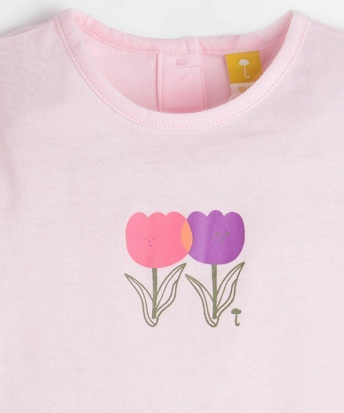 moimoln（モイモルン）の「【セットアップ】チューリップトップス&パンツ（Tシャツ/カットソー・キッズ・レッド/パープル・130cm/120cm/110cm/100cm/90cm）」の5枚目の写真