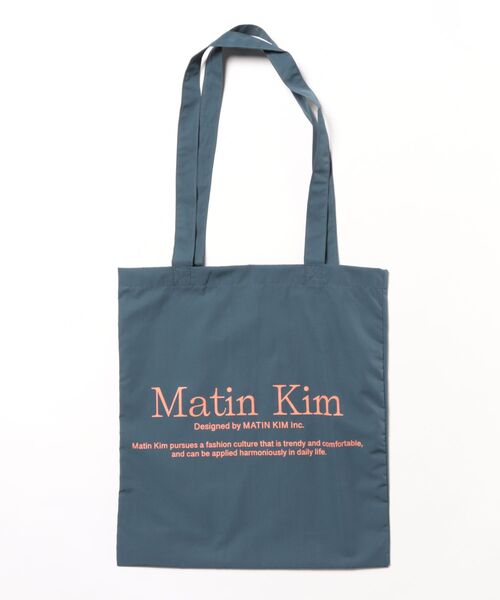 SAC'S BARJean（サックスバージーン）の「【Matin Kim/マーティンキム】MATIN POPPIN ECO BAG（トートバッグ・レディース・ブラック/アイボリー/ピンク/ミント/イエロー/ネイビー/シルバー/ブラック系その他・FREE）」の5枚目の写真
