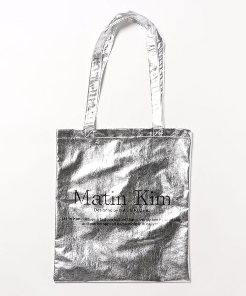SAC'S BARJean（サックスバージーン）の「【Matin Kim/マーティンキム】MATIN POPPIN ECO BAG（トートバッグ・レディース・ブラック/アイボリー/ピンク/ミント/イエロー/ネイビー/シルバー/ブラック系その他・FREE）」の8枚目の写真