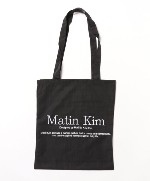 SAC'S BARJean（サックスバージーン）の「【Matin Kim/マーティンキム】MATIN POPPIN ECO BAG（トートバッグ・レディース・ブラック/アイボリー/ピンク/ミント/イエロー/ネイビー/シルバー/ブラック系その他・FREE）」の3枚目の写真