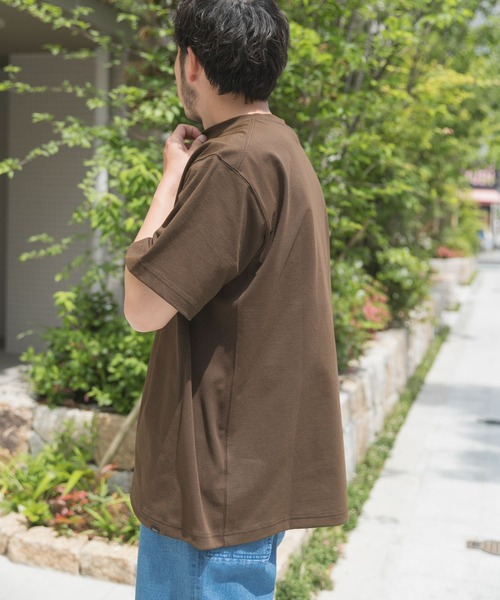 EKAL（エカル）の「『吸水速乾/UVカット』DRY OUT SHORT-SLEEVE T-SHIRTS（Tシャツ/カットソー・メンズ・ホワイト/ブラウン系その他/ネイビー/ブラウン/パープル系その他・MEDIUM/LARGE）」の10枚目の写真