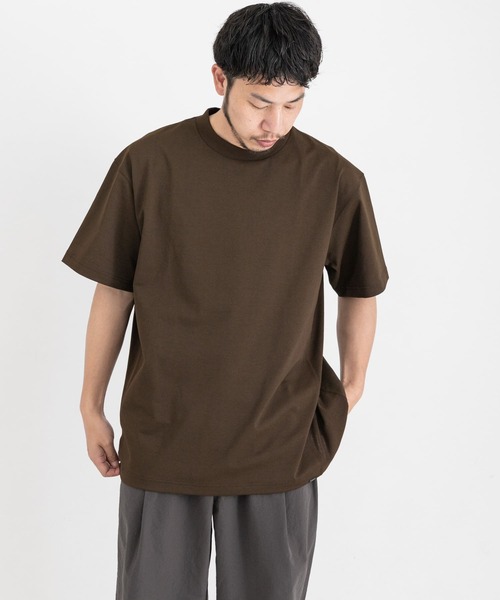 EKAL（エカル）の「『吸水速乾/UVカット』DRY OUT SHORT-SLEEVE T-SHIRTS（Tシャツ/カットソー・メンズ・ホワイト/ブラウン系その他/ネイビー/ブラウン/パープル系その他・MEDIUM/LARGE）」の14枚目の写真