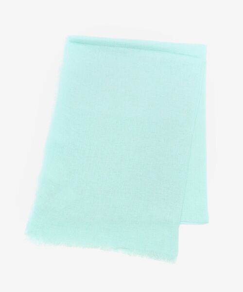 le.coeur blanc（ルクールブラン）の「《手洗い可能》コットン麻ストール（ストール/ショール・レディース・ライトグレー/ミント・FREE）」の5枚目の写真