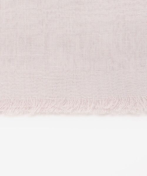 le.coeur blanc（ルクールブラン）の「《手洗い可能》コットン麻ストール（ストール/ショール・レディース・ライトグレー/ミント・FREE）」の7枚目の写真