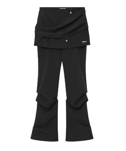 ★MISEKI SEOUL★ Pleats skirt pants MUSINSA | MISEKI SEOUL Layered skirt pants set CHARCOAL