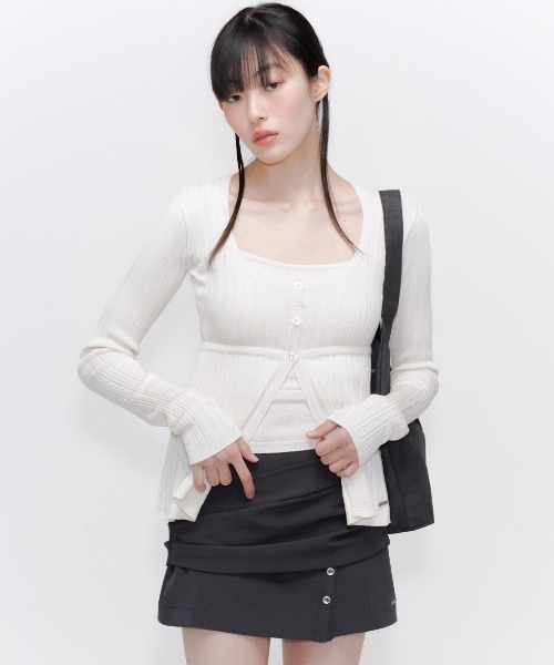 MISEKI SEOUL Draped shirt skirt pants