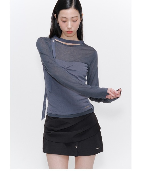 セール】Draped shirt skirt pants SET（その他パンツ）｜Miseki