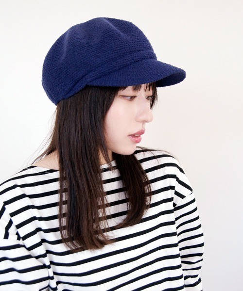 polcadot（ポルカドット）の「ぽこぽこキャスケット（キャスケット・レディース・ネイビー/グレー/アイボリー/ブラック・FREE）」の2枚目の写真