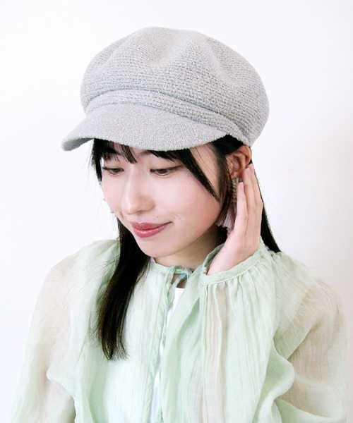 polcadot（ポルカドット）の「ぽこぽこキャスケット（キャスケット・レディース・ネイビー/グレー/アイボリー/ブラック・FREE）」の10枚目の写真