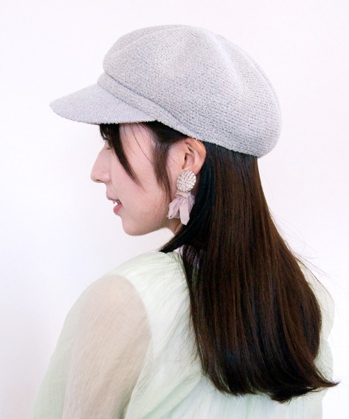 polcadot（ポルカドット）の「ぽこぽこキャスケット（キャスケット・レディース・ネイビー/グレー/アイボリー/ブラック・FREE）」の9枚目の写真