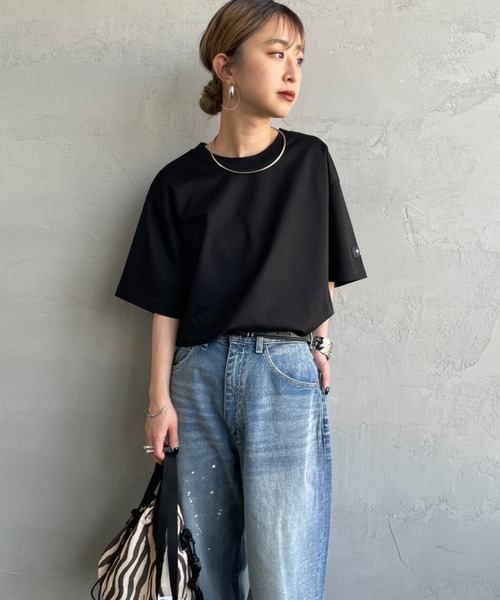 TATRAS/タトラス] CIALO 袖ワンポイントロゴ ショートスリーブT