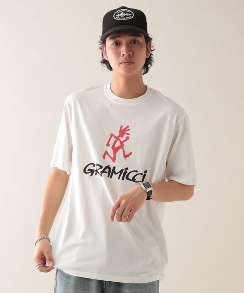 Gramicci（グラミチ）の「【GRAMICCI/グラミチ】フロントロゴプリントTシャツ（Tシャツ/カットソー・メンズ・ホワイト/ブラック・LARGE/MEDIUM）」の5枚目の写真
