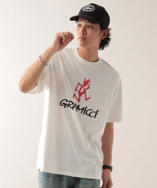 Gramicci（グラミチ）の「【GRAMICCI/グラミチ】フロントロゴプリントTシャツ（Tシャツ/カットソー・メンズ・ホワイト/ブラック・LARGE/MEDIUM）」の7枚目の写真