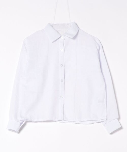 WESTSEA(ウエストシー)の「ややシアー感 × ややクロップド丈 ストライプ 長袖シャツ(シャツ/ブラウス・レディース・ホワイト/ピンク/ブルー・M/L)」の20枚目の写真
