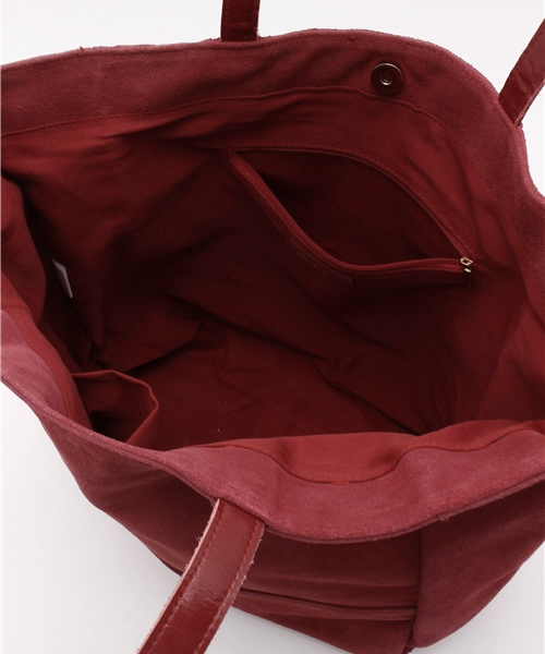 OUTLET（アウトレット）の「【mystic】スウェードトートBAG（トートバッグ・レディース・レッド・FREE）」の6枚目の写真