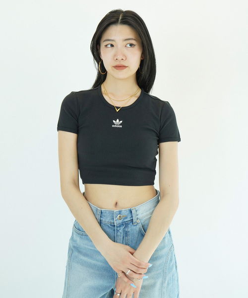 JOINT WORKS(ジョイントワークス)の「adidas/アディダス/ESS RIB TEE(Tシャツ/カットソー・レディース・ブラウン/ホワイト/ブラック・SMALL/X-SMALL)」の3枚目の写真