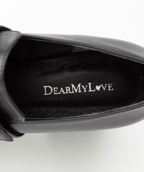 DearMyLove(ディアマイラブ)の「選べるハートフリルローファーパンプス(パンプス・レディース・ブラック/ブラック系その他2/クリアブラック/ブラック系その他・22.5cm/23.5cm/24cm/24.5cm/25cm/25.5cm/23cm)」の12枚目の写真