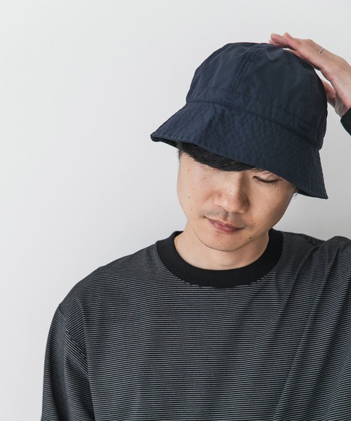 URBAN RESEARCH DOORS(アーバンリサーチドアーズ)の「デルフィナイロンハット(ハット・メンズ・ブラック/ブラック系その他/ネイビー・-)」の3枚目の写真