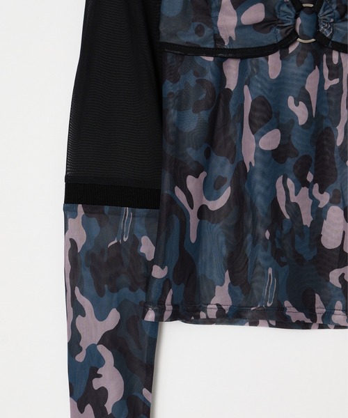 BEEDENカモフラージュ BLOCKING CAMO MESH 2P TOPS（Tシャツ/カットソー）｜BEEDEN