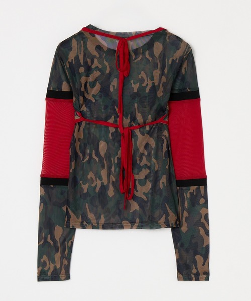 BEEDENカモフラージュ BLOCKING CAMO MESH 2P TOPS（Tシャツ/カットソー）｜BEEDEN