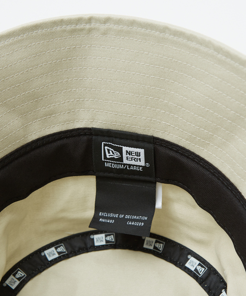NEW ERA（ニューエラ）の「【NEW ERA / ニューエラ】バケット01 セーラーブリム Cord Strap Bucket（ハット・メンズ・ブラック/ホワイト・M/L）」の6枚目の写真