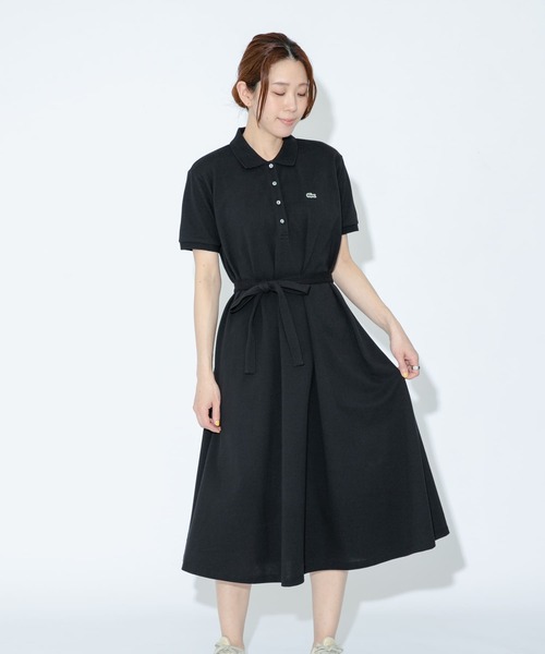 LACOSTE(ラコステ)の「LACOSTE 襟付きワンピース(ワンピース・レディース・ブラック・36)」の5枚目の写真