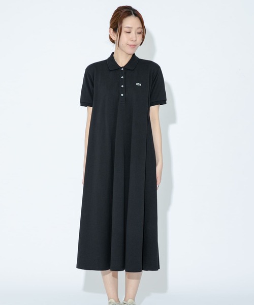 LACOSTE(ラコステ)の「LACOSTE 襟付きワンピース(ワンピース・レディース・ブラック・36)」の8枚目の写真