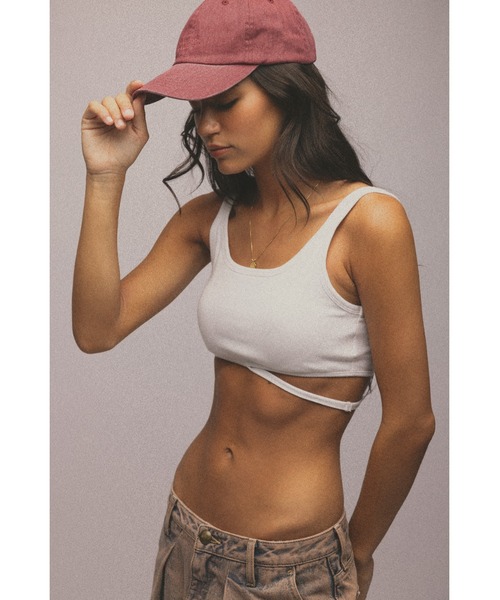 ALEXIA STAM（アリシアスタン）の「Distressed Cap /ダメージキャップ（キャップ・レディース・チャコールグレー/ブラウン/レッド・FREE）」の9枚目の写真