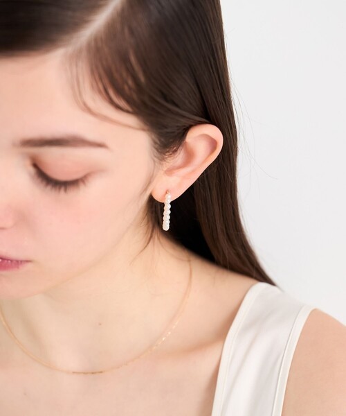 ete K10YG フープピアス(片耳) ONLINE Limited] K10YG フープピアス S（ピアス（両耳用