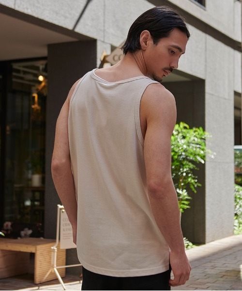 JEMORGAN(ジェーイーモーガン)の「『JEMORGAN LONG JOHNS/ジェーイーモーガンロングジョーンズ』T/Cカノコタンクトップ【+】(タンクトップ・メンズ・ベージュ/カーキ/ブラック/ネイビー/ホワイト・XL/L/M)」の14枚目の写真