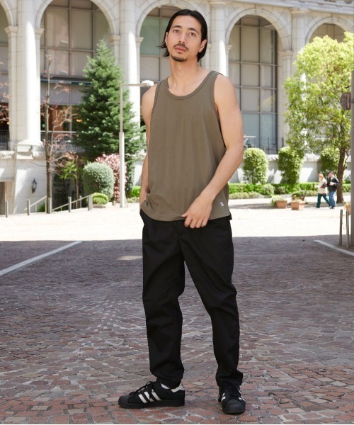 JEMORGAN(ジェーイーモーガン)の「『JEMORGAN LONG JOHNS/ジェーイーモーガンロングジョーンズ』T/Cカノコタンクトップ【+】(タンクトップ・メンズ・ベージュ/カーキ/ブラック/ネイビー/ホワイト・XL/L/M)」の15枚目の写真