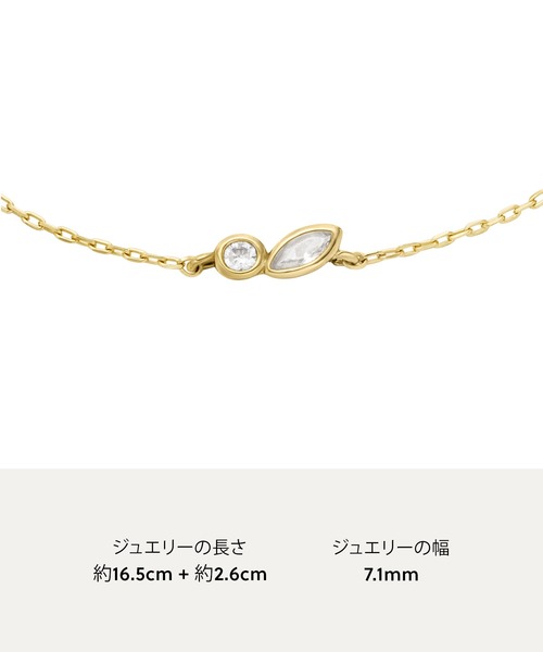 FOSSIL(フォッシル)の「フォッシル アクセサリー レディース ブレスレット ゴールド JA7288710(ブレスレット・レディース・ゴールド・FREE)」の11枚目の写真