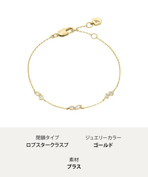 FOSSIL(フォッシル)の「フォッシル アクセサリー レディース ブレスレット ゴールド JA7288710(ブレスレット・レディース・ゴールド・FREE)」の10枚目の写真